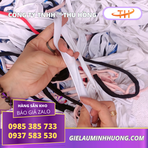 Dây vải thun cột thanh long sợi siêu co giãn Dây vải thun cột thanh long sợi siêu co giãn