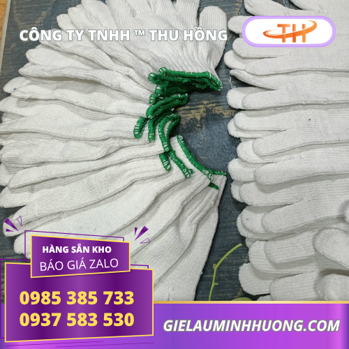 Găng tay bảo hộ len trắng bỏ sỉ hàng sẵn tại kho Đơn vị cung cấp găng tay bảo hộ len trắng giá sỉ tại Bình Chánh