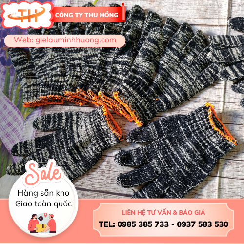 Găng tay bảo hộ muối tiêu 70gr dệt kim hàng sẵn kho  Găng tay bảo hộ muối tiêu 70gr dệt kim hàng sẵn kho