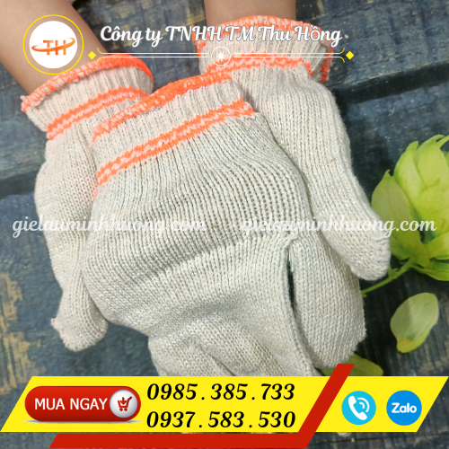 Găng tay len kem 70g xếp ly viền cổ tay Găng tay len kem 70g xếp ly viền cổ tay