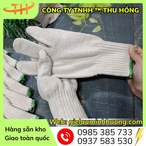 Găng tay len kem 80g cổ dài dệt kim cao cấp Găng tay len kem 80g cổ dài dệt kim cao cấp