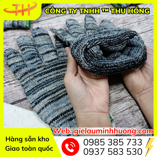 Găng tay len muối tiêu 90g dệt kim tại xưởng Găng tay len muối tiêu 90g dệt kim tại xưởng