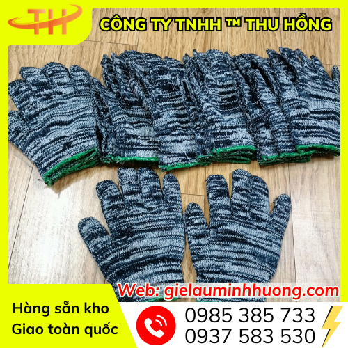 Găng tay len muối tiêu 90g siêu dày Găng tay len muối tiêu 90g siêu dày