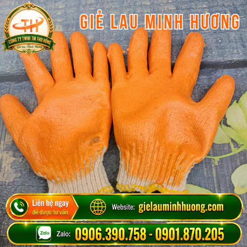 Găng tay len nhúng nhựa giá khác về chất liệu và định lượng