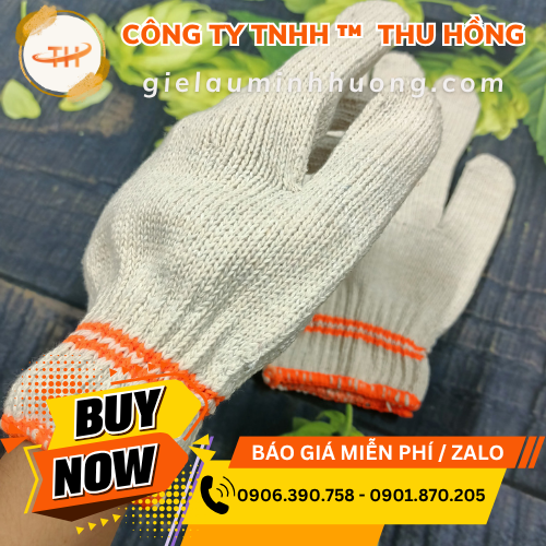 Găng tay len sợi cotton dày dặn chống trầy xước cho đôi tay Găng tay len sợi cotton dày dặn chống trầy xước cho đôi tay