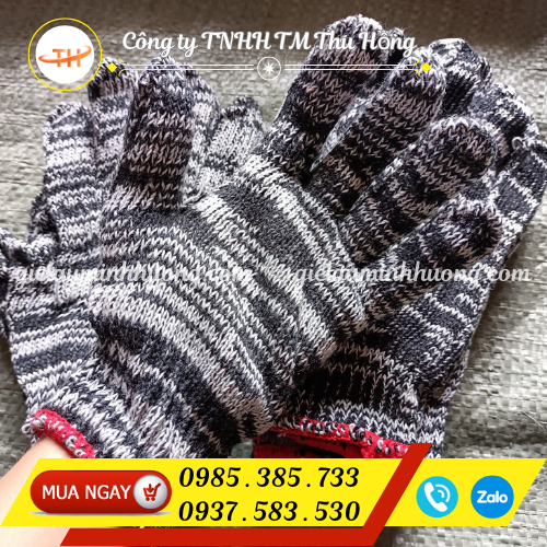 Găng tay len sợi muối tiêu dệt 40g 1 đôi Găng tay len sợi muối tiêu dệt 40g 1 đôi