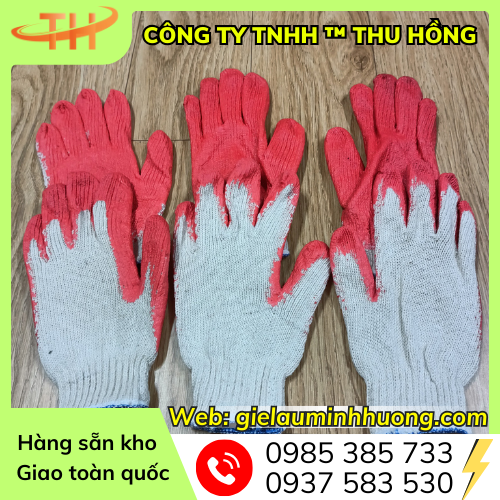 Găng tay len sợi nhúng nhựa Găng tay len sợi nhúng nhựa
