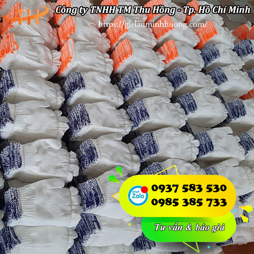 găng tay len sợi poly màu trắng 40g loại mịn găng tay len sợi poly màu trắng 40g loại mịn