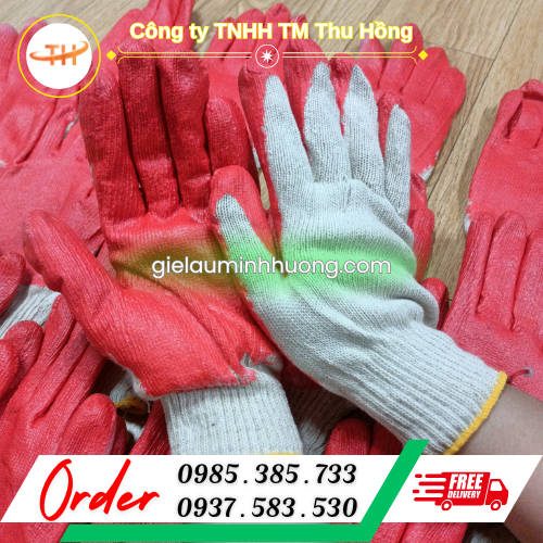Găng tay nhúng nhựa 80g dùng trong lao động  Găng tay nhúng nhựa 80g dùng trong lao động