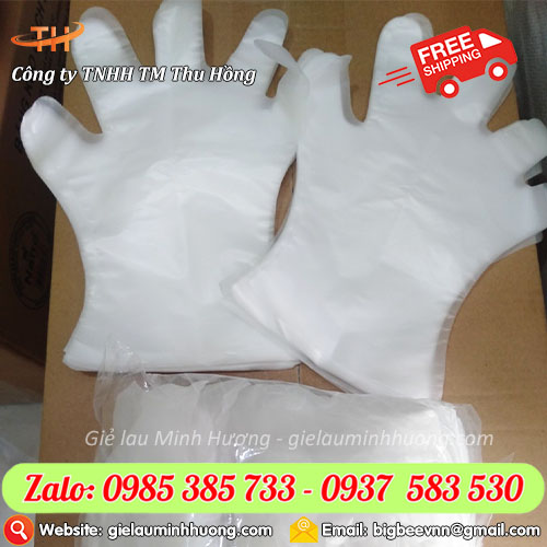 Găng tay nilon trộn thức ăn Găng tay nilon trộn thức ăn