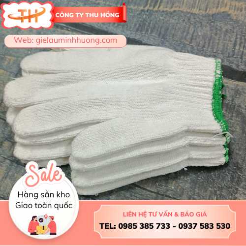 Găng tay sợi len trắng tẩy 40g - 100g sẵn hàng tại Thu Hồng Găng tay sợi len trắng tẩy 40g - 100g sẵn hàng tại Thu Hồng