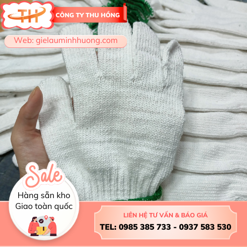 Găng tay sợi len trắng tẩy giá rẻ, không qua trung gian Găng tay sợi len trắng tẩy giá rẻ, không qua trung gian