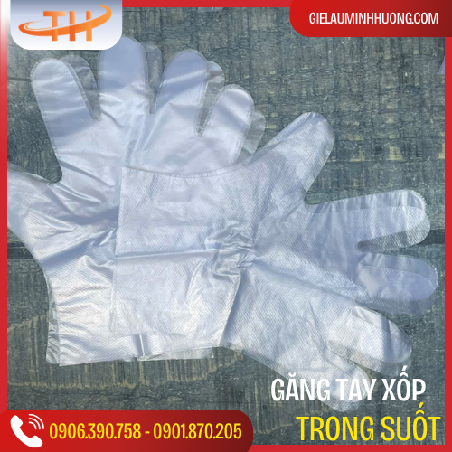bao tay nilon trong suốt PE dùng 1 lần bao tay nilon trong suốt PE dùng 1 lần
