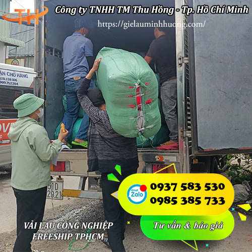 giao hàng vải lau công nghiệp TPHCM giao hàng vải lau công nghiệp TPHCM