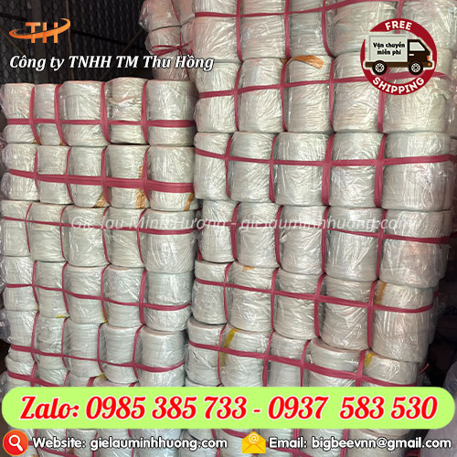 Giao sỉ 100 cây dây nilon trắng ống 900gr miễn ship Giao sỉ 100 cây dây nilon trắng ống 900gr miễn ship