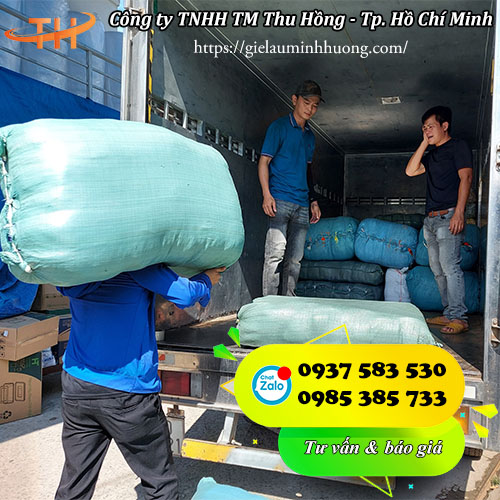 giao vải lau trắng 1 lớp nhỏ miễn phí