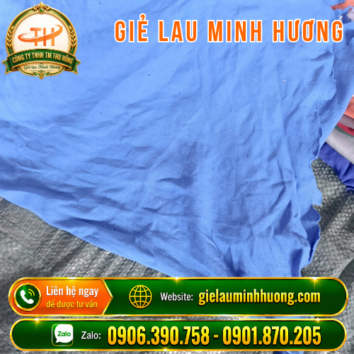 Giẻ lau công nghiệp màu 1 lớp Giẻ lau công nghiệp màu 1 lớp