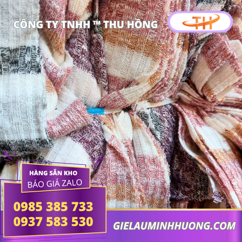 Giẻ lau công nghiệp màu tại xưởng Giẻ lau công nghiệp màu tại xưởng