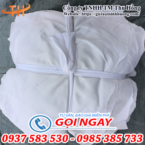 giẻ lau công nghiệp màu trắng khổ A4