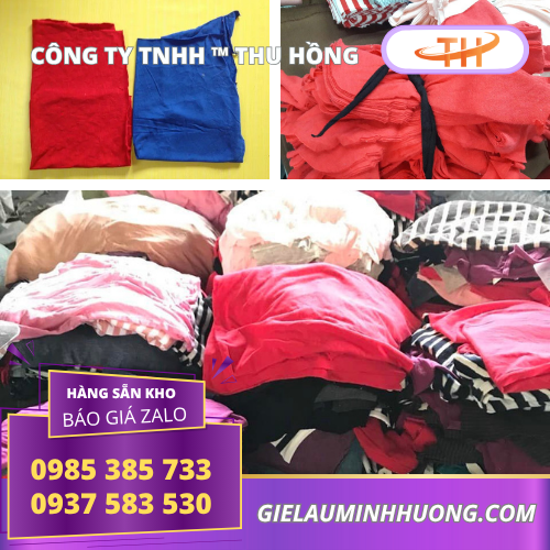 Giẻ lau công nghiệp màu vải thun mềm mịn, không gây trầy xước Giẻ lau công nghiệp màu vải thun mềm mịn, không gây trầy xước