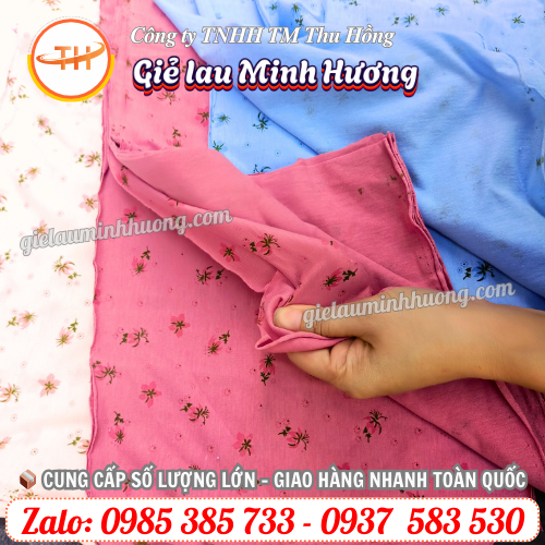 Giẻ lau công nghiệp Thu Hồng bảo vệ môi trường Giẻ lau công nghiệp Thu Hồng bảo vệ môi trường