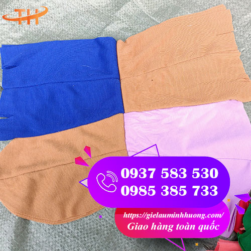 giẻ lau công nghiệp vải nối đủ màu