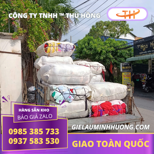 Giẻ lau công nghiệp vải thun đóng sẵn bao 50kg tại kho Giẻ lau công nghiệp vải thun đóng sẵn bao 50kg tại kho
