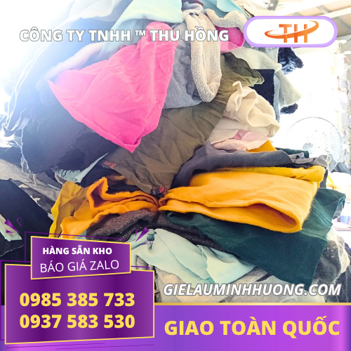 Giẻ lau công nghiệp vải thun giá rẻ TPHCM Giẻ lau công nghiệp vải thun giá rẻ TPHCM