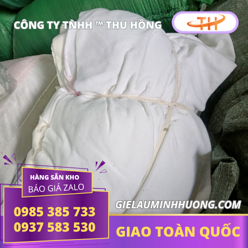 Giẻ lau công nghiệp vải thun màu trắng Giẻ lau công nghiệp vải thun màu trắng