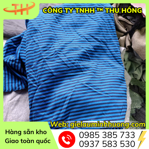 Giẻ lau công nghiệp vải thun nhiều màu Giẻ lau công nghiệp vải thun nhiều màu