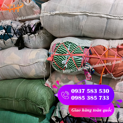 giẻ lau cotton màu giá sỉ rẻ 50kg 1 bao
