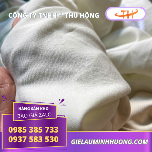 Giẻ lau cotton trắng Giẻ lau cotton trắng mềm mịn không bụi
