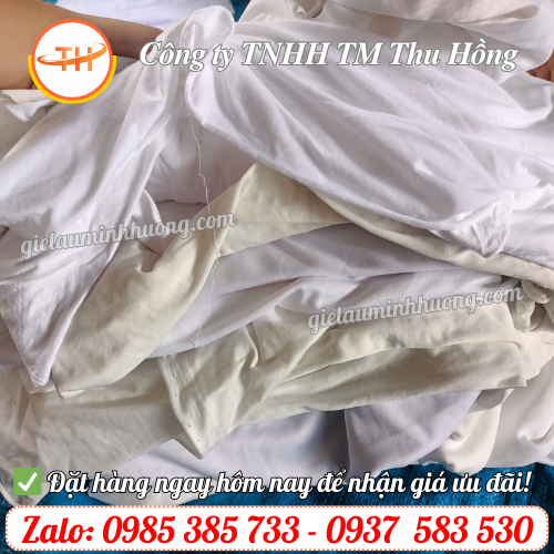 Giẻ lau dầu màu trắng dùng trong cơ khí, sản xuất Giẻ lau dầu màu trắng dùng trong cơ khí, sản xuất