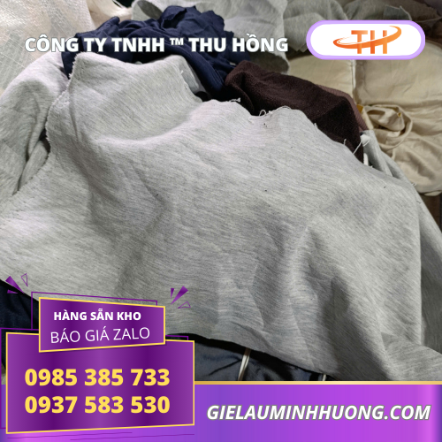 Giẻ lau dầu mỡ cho gara ô tô, xưởng cơ khí Giẻ lau dầu mỡ thun cotton cao cấp