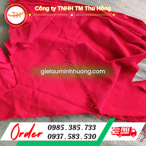 Giẻ lau linh kiện vải thun cotton Giẻ lau linh kiện vải thun cotton