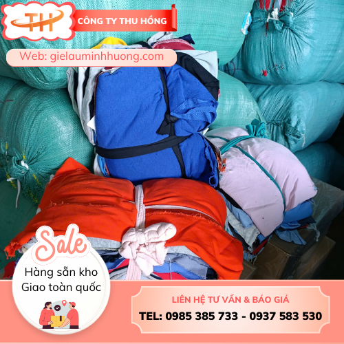 Giẻ lau màu cỡ lớn Giẻ lau màu cỡ lớn đủ màu cục 5kg