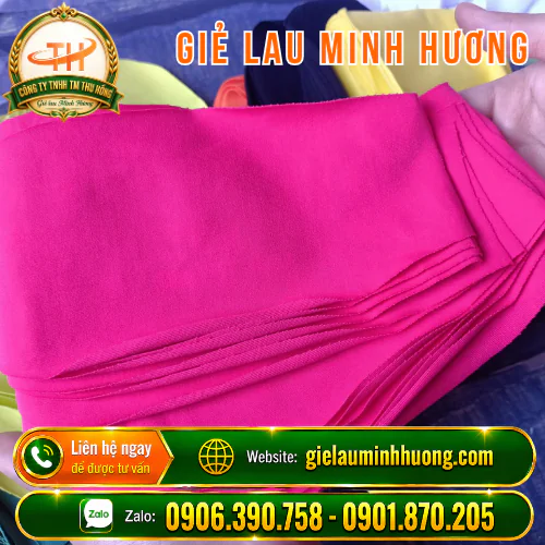Giẻ lau nhỏ cỡ A5 Giẻ lau màu công nghiệp size nhỏ A5