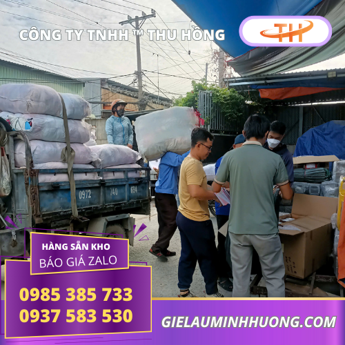 Giẻ lau màu  Giẻ lau màu đóng bao sẵn sàng giao cho khách