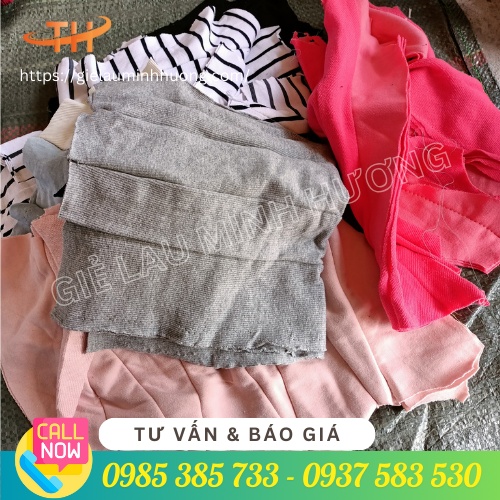 Giẻ lau màu may ghép nhiều lớp 02 Giẻ lau màu may ghép nhiều lớp 02