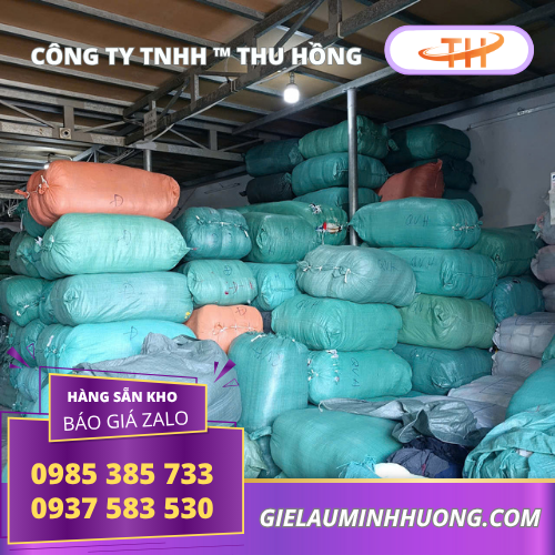 Giẻ lau màu nhỏ cắt sẵn đóng bao 50kg tiện lợi