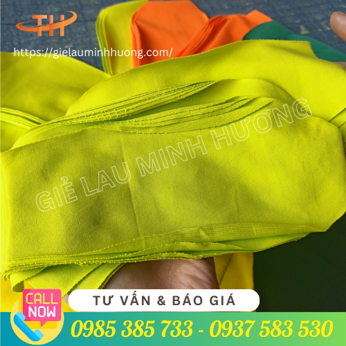 Giẻ lau màu size nhỏ cỡ 15cm 01 Giẻ lau màu size nhỏ cỡ 15cm 01