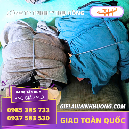 Giẻ lau màu vải thun tái chế nhiều lần Giẻ lau màu vải thun tái chế nhiều lần