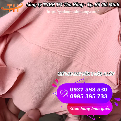 Giẻ lau may sẵn nhiều lớp Giẻ lau may sẵn nhiều lớp