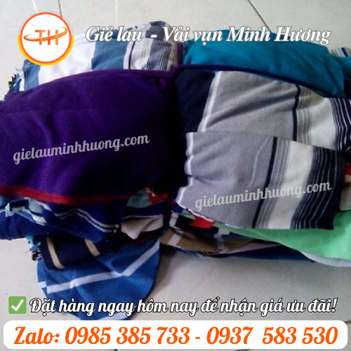 Giẻ lau máy thun cotton đủ màu Giẻ lau máy thun cotton đủ màu