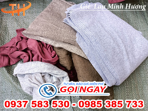 Giẻ lau máy thun cotton không bụi