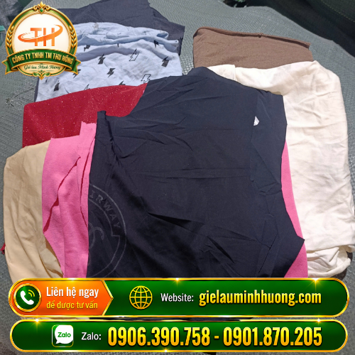 Giẻ lau mực thun cotton màu lau mực sạch không lem Giẻ lau mực thun cotton màu lau mực sạch không lem