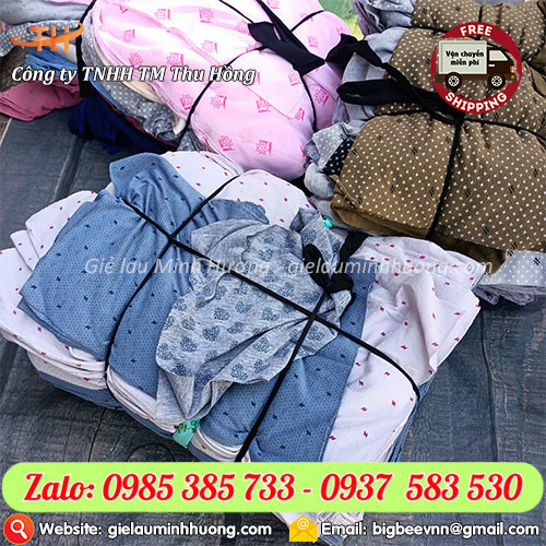 Giẻ lau nguyên miếng 1 lớp bó 5kg cân sẵn Giẻ lau nguyên miếng 1 lớp bó 5kg cân sẵn