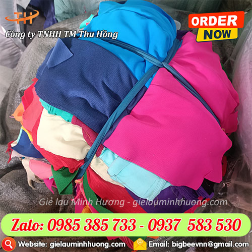 Giẻ lau nhiều màu may sẵn thun cotton mềm Giẻ lau nhiều màu may sẵn thun cotton mềm