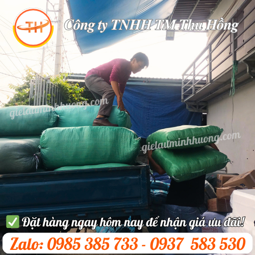Giẻ lau thấm dầu tái sử dụng bao 50kg sẵn tại kho Giẻ lau thấm dầu tái sử dụng bao 50kg sẵn tại kho
