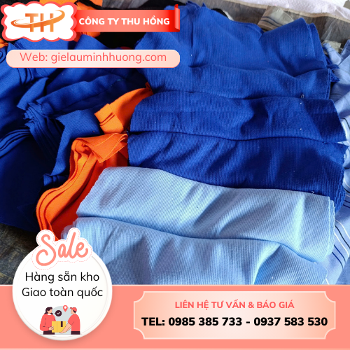 Giẻ lau thun cotton lau dầu nhớt trong cơ khí Giẻ lau thun cotton lau dầu nhớt trong cơ khí